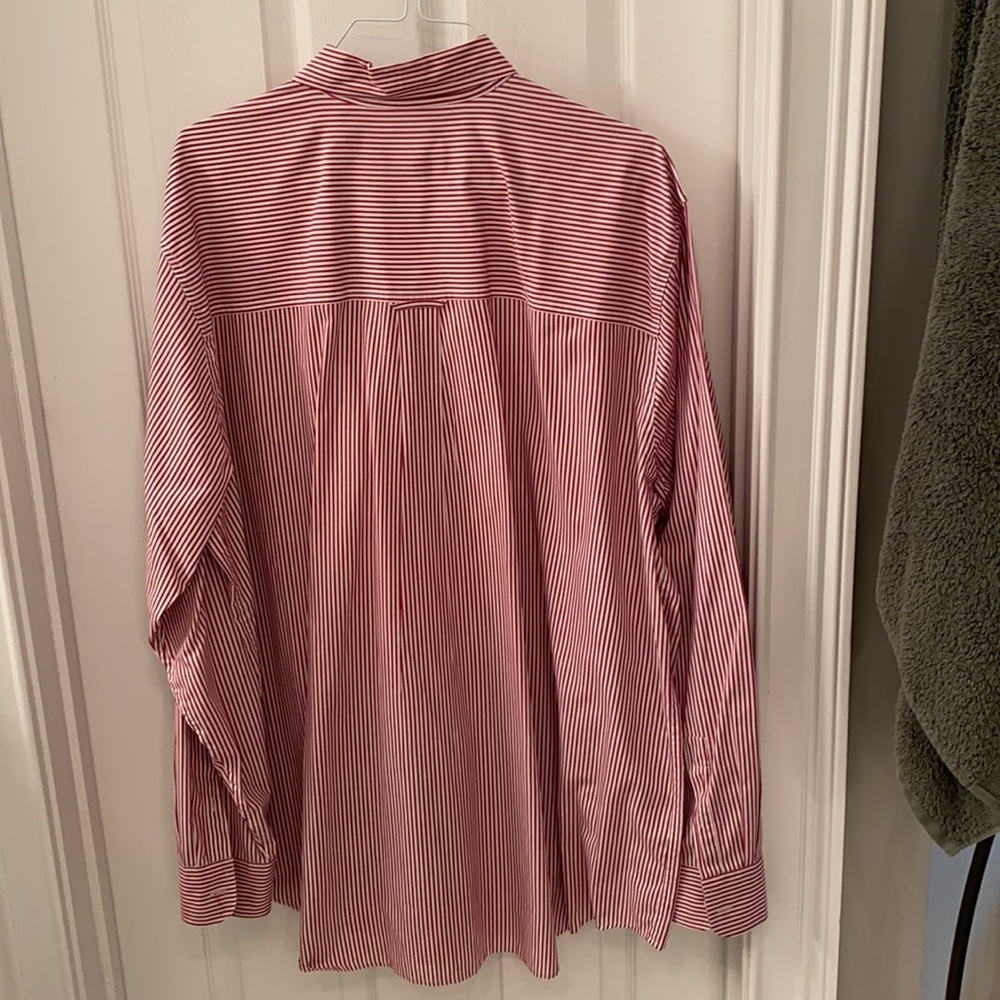 Chaps 2xt Red And White Button Up - image 2